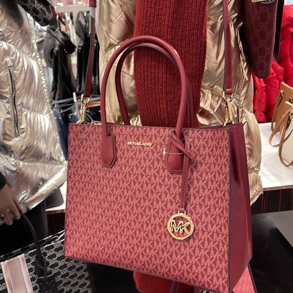 MICHAEL KORS MERCER LARGE SATCHEL 
MULBERRY MULTI - Picture 15 of 16